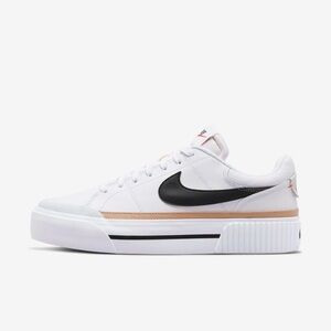 Nike White and Black Sneakers with Modern Design